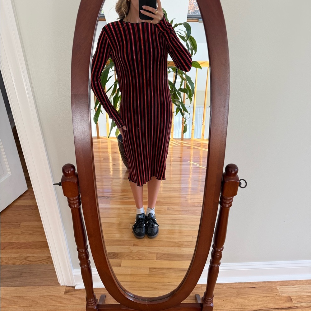 Zara Trafaluc funky striped midi dress! ❤️